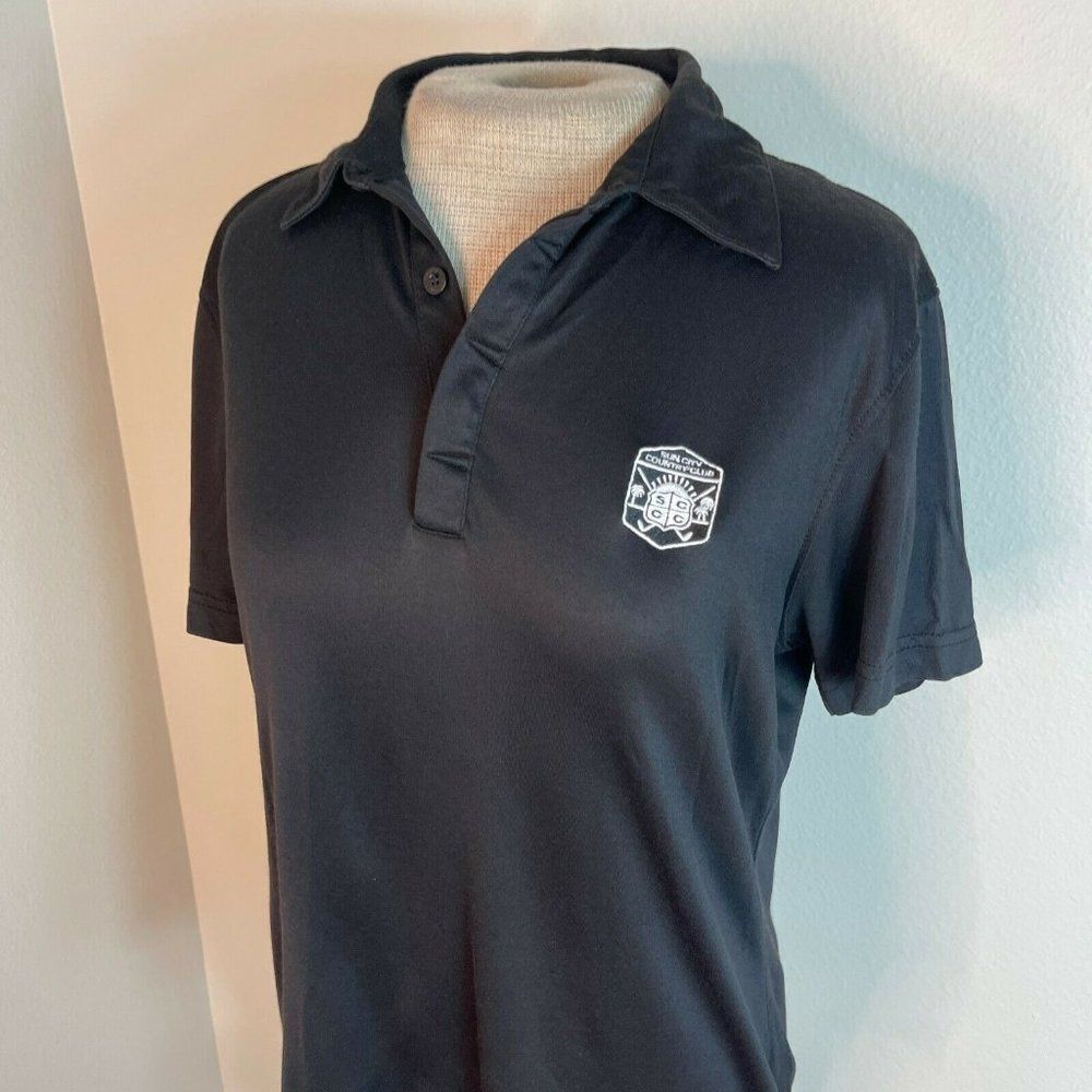 Il Migliore Ladies Sun City Country Club Womens Golf Polo Shirt Bamboo Black M